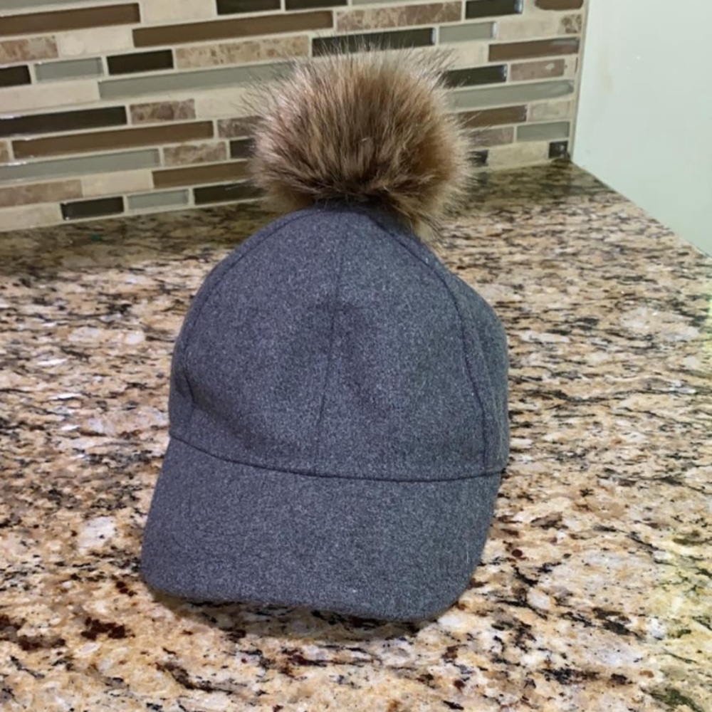Pompon Baseball Cap